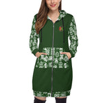ADINKRA MIX Women's Hooded Sweatshirt Dress
