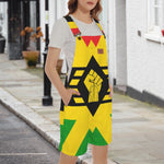 FIST UP RBG Unisex Shorts Suspender Jumpsuit