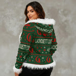 UGLY XMAS HOLY Women's Faux Fur Hooded Jacket | Velvet