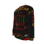HAPPY KWANZAA BLC Unisex Drop-shoulder Knitted Fleece Sweater