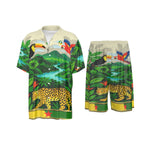 GUYANE AMAZONIE CREAM Men's  Silk Shirt Suit