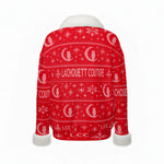 UGLY XMAS RED Women's Faux Knit V-Neck Sweater