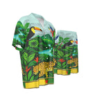 GUYANE AMAZONIE SKYBLUE Men's Silk Shirt Suit