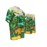 GUYANE AMAZONIE CREAM Men's  Silk Shirt Suit