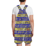 HIEROGLYPH DELUXE Unisex Shorts Suspender Jumpsuit