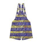 HIEROGLYPH DELUXE Unisex Shorts Suspender Jumpsuit
