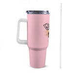BLACC QUEEN 40oz Tumbler with White Handle