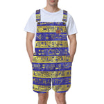 HIEROGLYPH DELUXE Unisex Shorts Suspender Jumpsuit