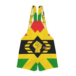 FIST UP RBG Unisex Shorts Suspender Jumpsuit