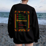 HAPPY KWANZAA Women's Drop Shoulder Sweatshirt|DTF