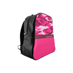 CAMOUFLAGE PINKISH School Backpack(Medium)