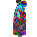 COLORING OWL Unisex Long Down Jacket