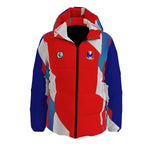 FRANCE BLUERED Unisex Down Jacket