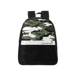 CAMOUFLAGE BLACC School Backpack (Medium)