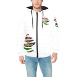 RBG ANKH RIPPED Men's Padded Hooded Jacket