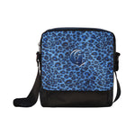 BLUE TIGER CROCO SKIN Crossbody Nylon Bags