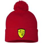 Ramses II Victory EMB Pom Pom Knit Cap