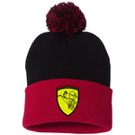 Ramses II Victory EMB Pom Pom Knit Cap