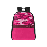 CAMOUFLAGE PINKISH School Backpack(Medium)
