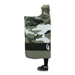 CAMOUFLAGE Hooded Blanket 80''x56"