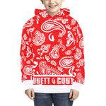 BANDANA PAISLEY Kids' All Over Print Hoodie