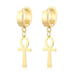 Ankh Cross Unisex Earrings