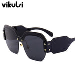 Sexy Rimless Oversized  Women Sunglasses