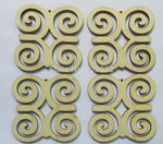Natural Adinkra DWENNIMMEN Symbol Wooden Earrings