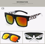 Fashion Gold Metal Chain Sunglasses Vintage Hip Hop