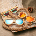 Retro Bamboo Wood Sunglasses