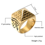 Pyramid Ring Stainless Steel