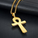 Ankh Cross Iced Out Bling