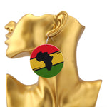 6Pairs Mixed  African Earrings Wood