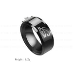 Titanium Steel Ring Engrave Egypt Eye of Horus