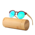 Fashion Round Bamboo Sunglasses