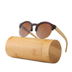Fashion Round Bamboo Sunglasses