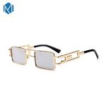 Metal Frame Clear Steam Punk Sunglasses