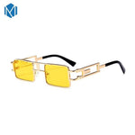 Metal Frame Clear Steam Punk Sunglasses