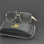 Oversized men alloy Square Sunglasses Fashion Hip hop