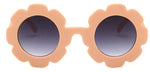 Cute Sun Flower Round Sunglasses with UV Protection for Boys Girls