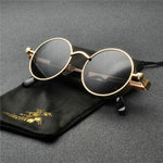 2Pac Style Round Sunglasses clear lens