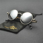 2Pac Style Round Sunglasses clear lens